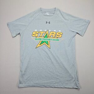 Under Armour Dallas Stars Hockey T-Shirt HeatGear Athletic Men's Small‎